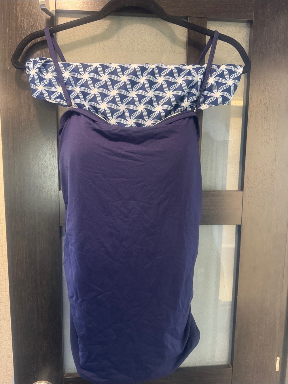 Aqua Eve navy tank top with patterned bottoms - Xl